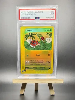 2003 POKEMON LEDYBA REVERSE REV HOLO FOIL #73 E-SERIES SKYRIDGE PSA 9 WOTC - Image 1