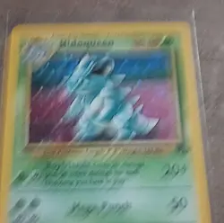 Pokemon TCG Nidoqueen Jungle Unlimited Holo Rare 90 HP Stage 2 Card 7/64 - Image 3