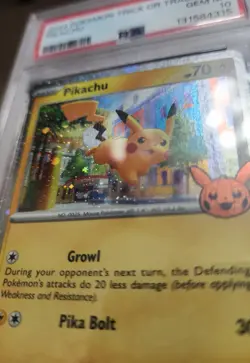 2024 POKEMON TRICK OR TRADE #018 PIKACHU PSA 10 - Image 2