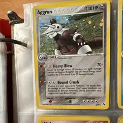 Pokemon TCG Aggron Stage 2 Holo Card Lot Nintendo 2006 2007 English - Image 1