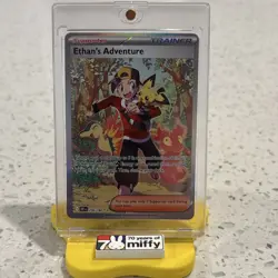 Pokemon Ethan's Adventure 236/182 Destined Rivals Trainer Rare Holo - Image 1