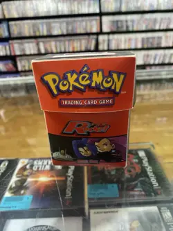 Team Rocket Deck Box POKEMON TCH WOTC 1998 Meowth Gengar Koffing *CCGHouse* BG - Image 1