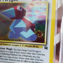 *FART* CGC 9.5 MINT+ Pokemon Cool Porygon Stadium N64 Black Star Holo Promo 15 - Image 2