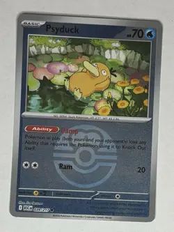 Pokemon Psyduck Basic Card 039/217 ASC CN 2026 HP 70 Damp Ram 20 - Image 1
