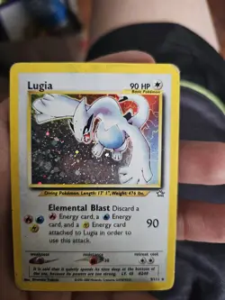 Pokemon Neo Genesis Lugia Card 9/111 Holo-Rare Unlimited Edition TCG - Image 1
