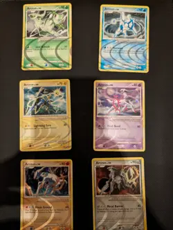 Arceus AR2 AR4 AR6 AR7 AR8 AR9 Platinum Arceus Holo Rares Near Mint Pokemon TCG - Image 1