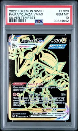 PSA 10 Rayquaza VMAX TG29 - Pokemon Silver Tempest Trainer Gallery - Pokemon TCG - Image 1