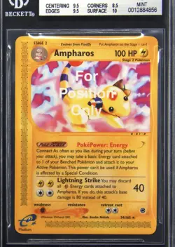 BGS 9 MINT Ampharos 34/165 For Position Only Test Sample FPO Pokemon Card Sample - Image 4