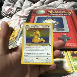 Pokemon TCG Dragonite 1st Edition Holo Card Lot 1999 100 HP Creature - Image 1