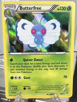 Pokemon Card Butterfree Generations Reverse Holo Rare 5/83 - Image 1