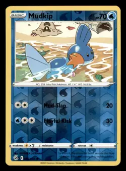 Mudkip Common SWSH08: Fusion Strike 062/264 NM Pokemon - Image 1