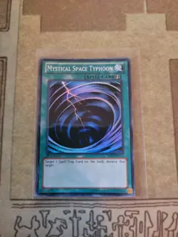 YUGIOH MYSTICAL SPACE TYPHOON YS13-ENV12 SUPER 1ST ED NM - Image 1