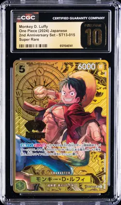2024 ONE PIECE JPN 2ND ANV SET SUPER RARE MONKEY D. LUFFY CGC 10 PRISTINE - Image 1