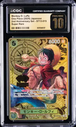 2024 ONE PIECE JPN 2ND ANV SET SUPER RARE MONKEY D. LUFFY CGC 10 PRISTINE - Image 1