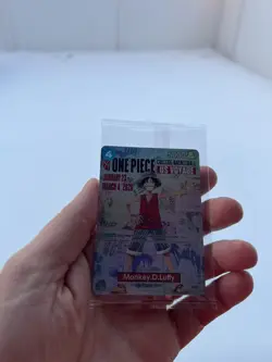 1 card - Bandai One Piece CCG College Basketball Promo Foil Monkey D. Luffy RU! - Image 2