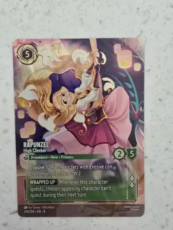 Disney Lorcana Rapunzel High Climber Enchanted Card #214/204 Reign of Jafar - Image 1