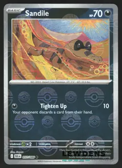 Sandile - 057/086 - POKE BALL Reverse Holo - Black Bolt - Pokemon Card - Image 1