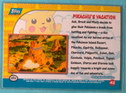 Pikachu's Vacation #42 1999 Topps Movie Card - Image 2