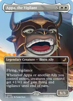 [1x] Appa, the Vigilant - Borderless Near Mint, English UB: Avatar TLA Jumpstart - Image 1