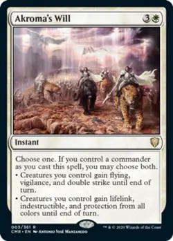 [1x] Akroma's Will Near Mint, English Commander Legends MTG Magic - Image 1