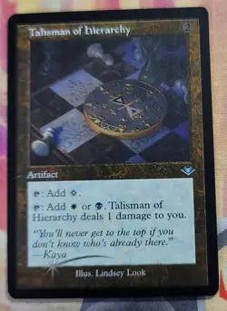 Talisman of Hierarchy (Retro Frame) (Foil Etched) MTG Modern Horizons (MH1) (NM) - Image 1