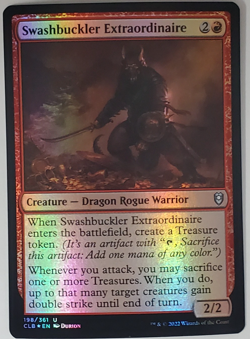 Swashbuckler Extraordinaire Commander Legends: Battle for Baldur's Gate NM Foil - Image 1