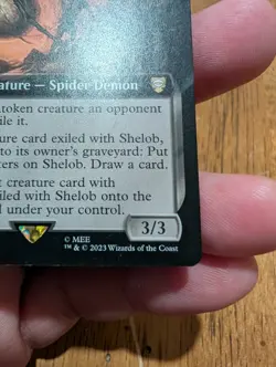 Magic: The Gathering Shelob, Dread Weaver Rare Commander LOTR Extended Art Blac… - Image 4