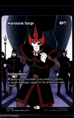 MTG Magic The Gathering Avatar The Last Airbender Borderless #38 Warstorm Surge - Image 1