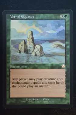 Magic The Gathering MTG VERNAL EQUINOX Mercadian Masques LP Lightly Played - Image 1
