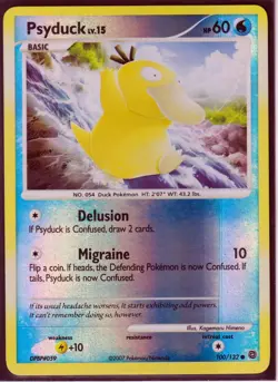 2007 PSYDUCK 100/132 D&P SECRET WONDERS POKEMON- COMMON -REVERSE HOLO- LP - Image 1