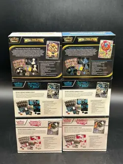Lot of (6) Pokemon Center ETB (2 Black Bolt) (2 White Flare) (2 Mega Evolution) - Image 3