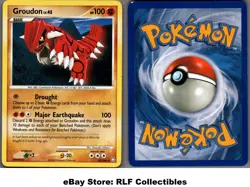 2008 Pokemon, D&P Legends Awakened, 29/146 Groudon, Rare - Image 1