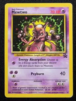 Mewtwo #14 - WotC Black Star Movie Promo - Pokemon TCG - 1999 English Pokemon - Image 1