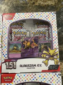 4X Alakazam Ex Collection Boxes Scarlet & Violet 151 Pokemon 2023 Sealed - Image 2