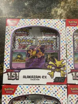 4X Alakazam Ex Collection Boxes Scarlet & Violet 151 Pokemon 2023 Sealed - Image 4