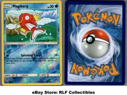 2017 Pokemon, S&M Burning Shadows, #32/147 Magikarp, Reverse Holo Common - Image 1