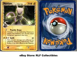 2006 Pokemon, EX Holon Phantoms, #24/110 Mewtwo Delta Species, Rare - Image 1