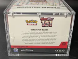 Pokemon 151 SV3.5 Booster Bundle Display Factory Sealed Case W/Acrylic Case - Image 3