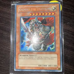 YUGIOH GILFORD THE LIGHTNING CT2-EN001 SECRET RARE! (MP-HP) - Image 1