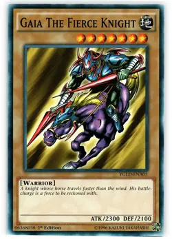 Gaia The Fierce Knight - YGLD-ENA05 - Common - 1st Edition - Lightly Played - Image 1
