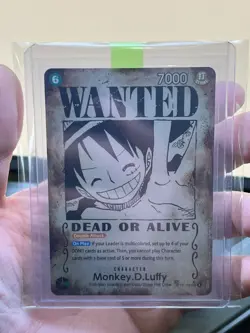 One Piece TCG English OP13-118 Monkey D Luffy Wanted Poster SP Alt Art Parallel - Image 1
