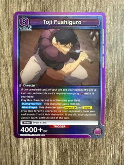 Union Arena Jujutsu Kaisen Toji Fushiguro - UEX02BT/JJK-3-026 Rare Foil English - Image 1