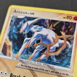 Pokemon Arceus Holo Rare Card AR8 Arceus Set Break Ground 2009 TCG - Image 2