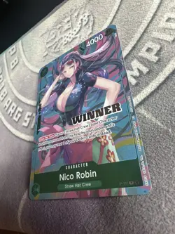 One Piece Card Game Nico Robin P-111 Heroines Event Winner Card Near Mint - Image 2