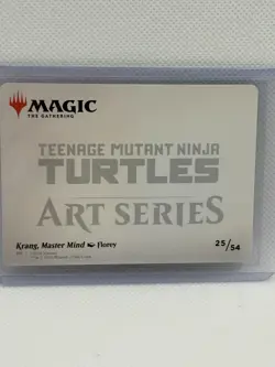 Krang, Master Mind GOLD STAMPED Art Card (25/54) Art Series: TMNT - Image 2