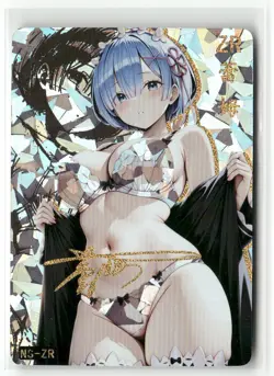 REM RE:ZERO NS-ZR PRISM HOLOGRAPHIC GIRLS STORY Anime Collectible Card - Image 1