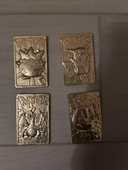 1999 Burger King Gold-Plated Pokemon Cards - Set of 4 - Image 1