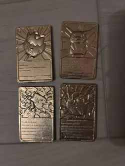 1999 Burger King Gold-Plated Pokemon Cards - Set of 4 - Image 2