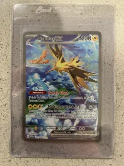 Pokemon Cards Zapdos ex 202/165 151 Special Illustration Rare NM SIR - Image 1