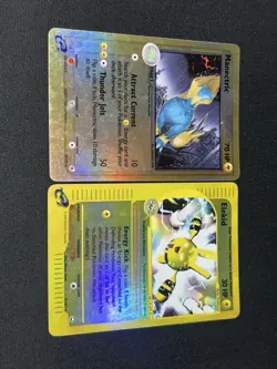 Pokemon TCG Reverse Holo E Reader 2 card lot, Manectric/Elekid - Image 1